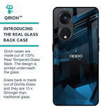 Polygonal Blue Box Glass Case For Oppo Reno8T 5G