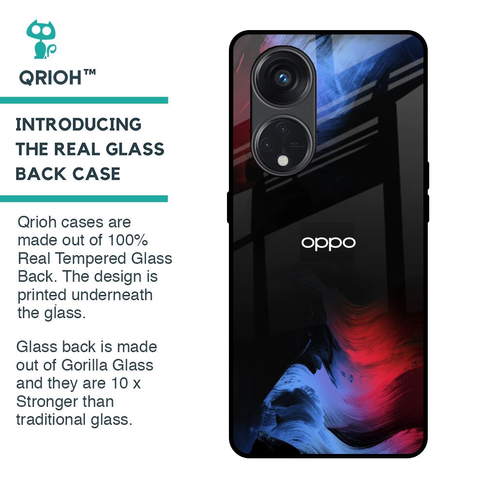 Fine Art Wave Glass Case for Oppo Reno8T 5G