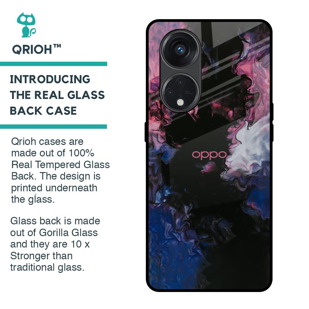Smudge Brush Glass case for Oppo Reno8T 5G