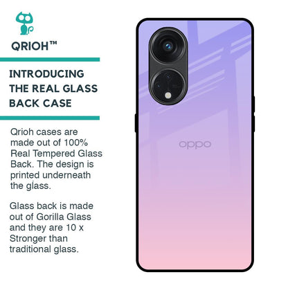 Lavender Gradient Glass Case for Oppo Reno8T 5G