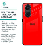 Blood Red Glass Case for Oppo Reno8T 5G