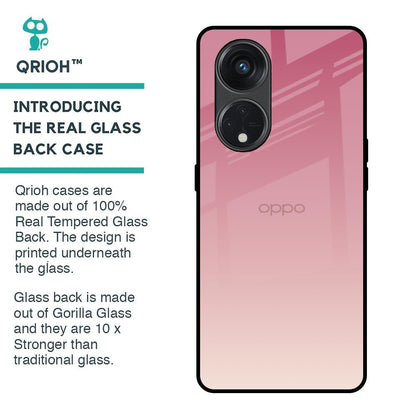 Blooming Pink Glass Case for Oppo Reno8T 5G