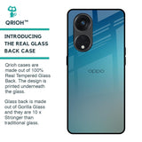 Sea Theme Gradient Glass Case for Oppo Reno8T 5G