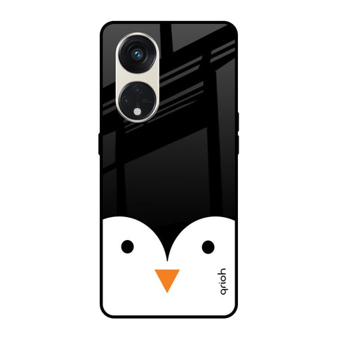 Cute Penguin Oppo Reno8T 5G Glass Cases & Covers Online