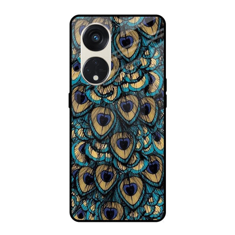 Peacock Feathers Oppo Reno8T 5G Glass Cases & Covers Online