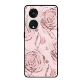 Shimmer Roses Oppo Reno8T 5G Glass Cases & Covers Online