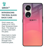 Sunset Orange Glass Case for Oppo Reno8T 5G