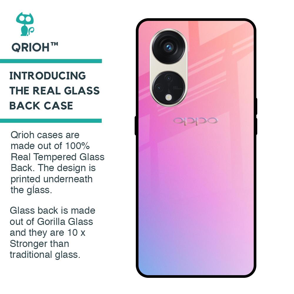 Dusky Iris Glass case for Oppo Reno8T 5G