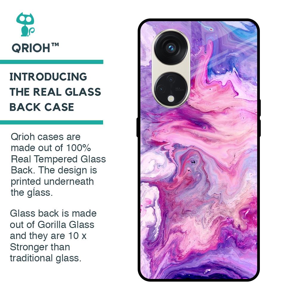 Cosmic Galaxy Glass Case for Oppo Reno8T 5G