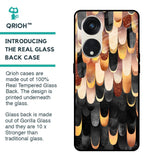 Bronze Abstract Glass Case for Oppo Reno8T 5G