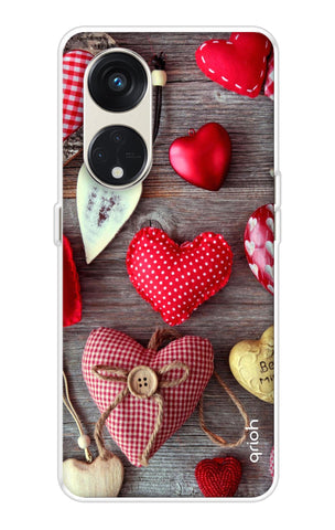 Valentine Hearts Oppo Reno8T 5G Back Cover