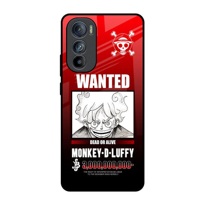 Luffy Wanted Motorola Edge 30 Glass Back Cover Online