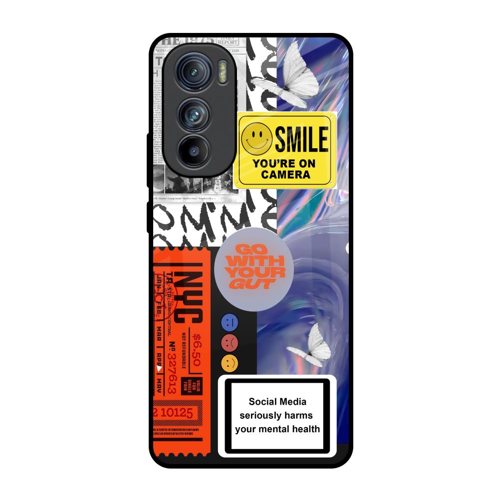 Smile for Camera Motorola Edge 30 Glass Back Cover Online