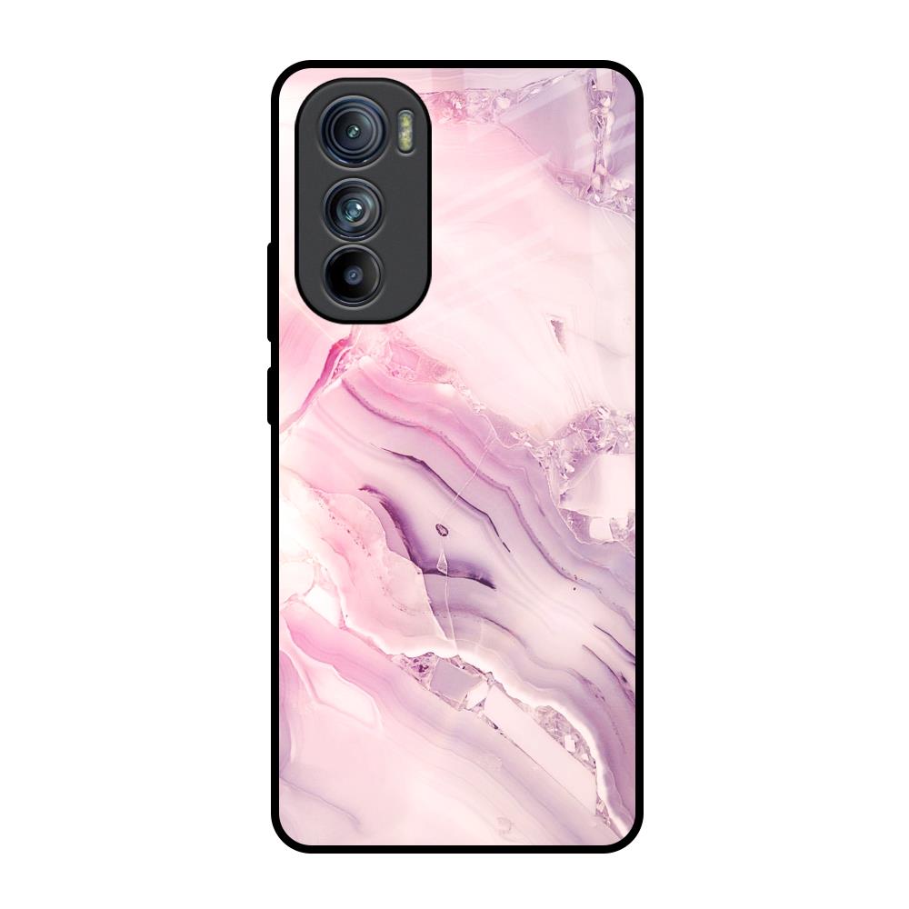 Diamond Pink Gradient Motorola Edge 30 Glass Back Cover Online
