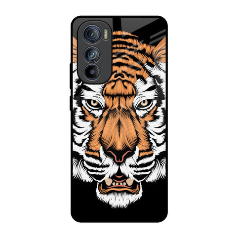 Angry Tiger Motorola Edge 30 Glass Back Cover Online