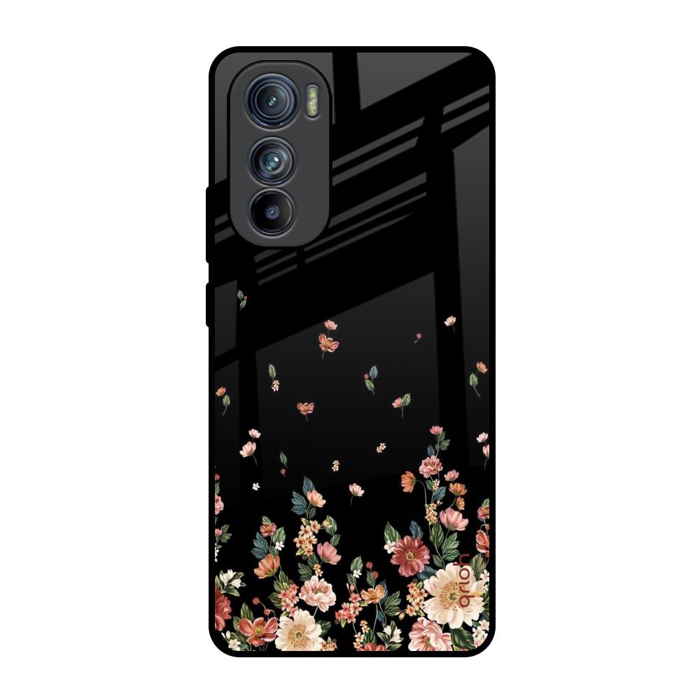 Floating Floral Print Motorola Edge 30 Glass Back Cover Online