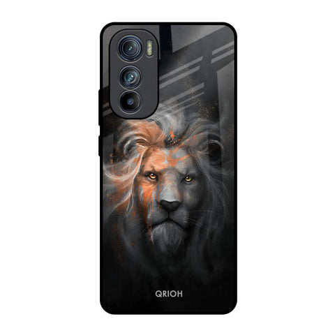 Devil Lion Motorola Edge 30 Glass Back Cover Online