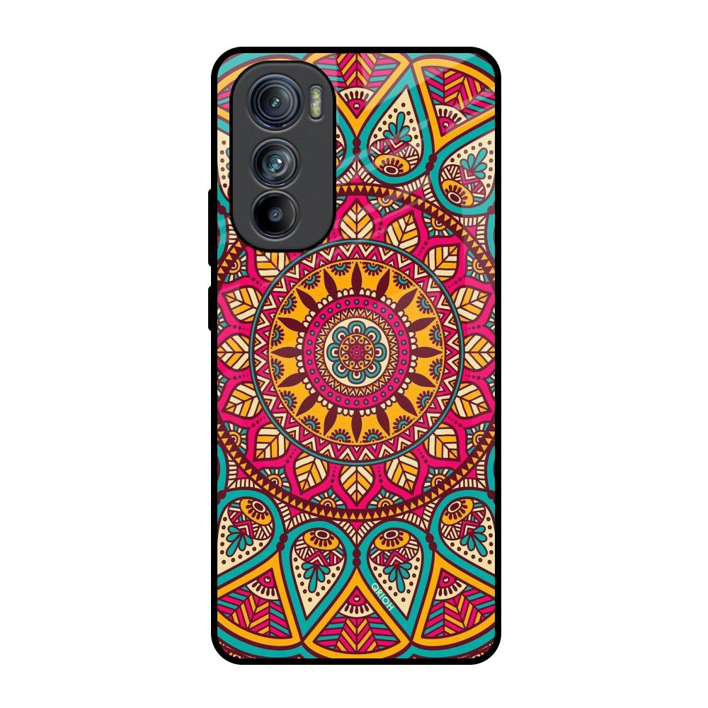 Elegant Mandala Motorola Edge 30 Glass Back Cover Online
