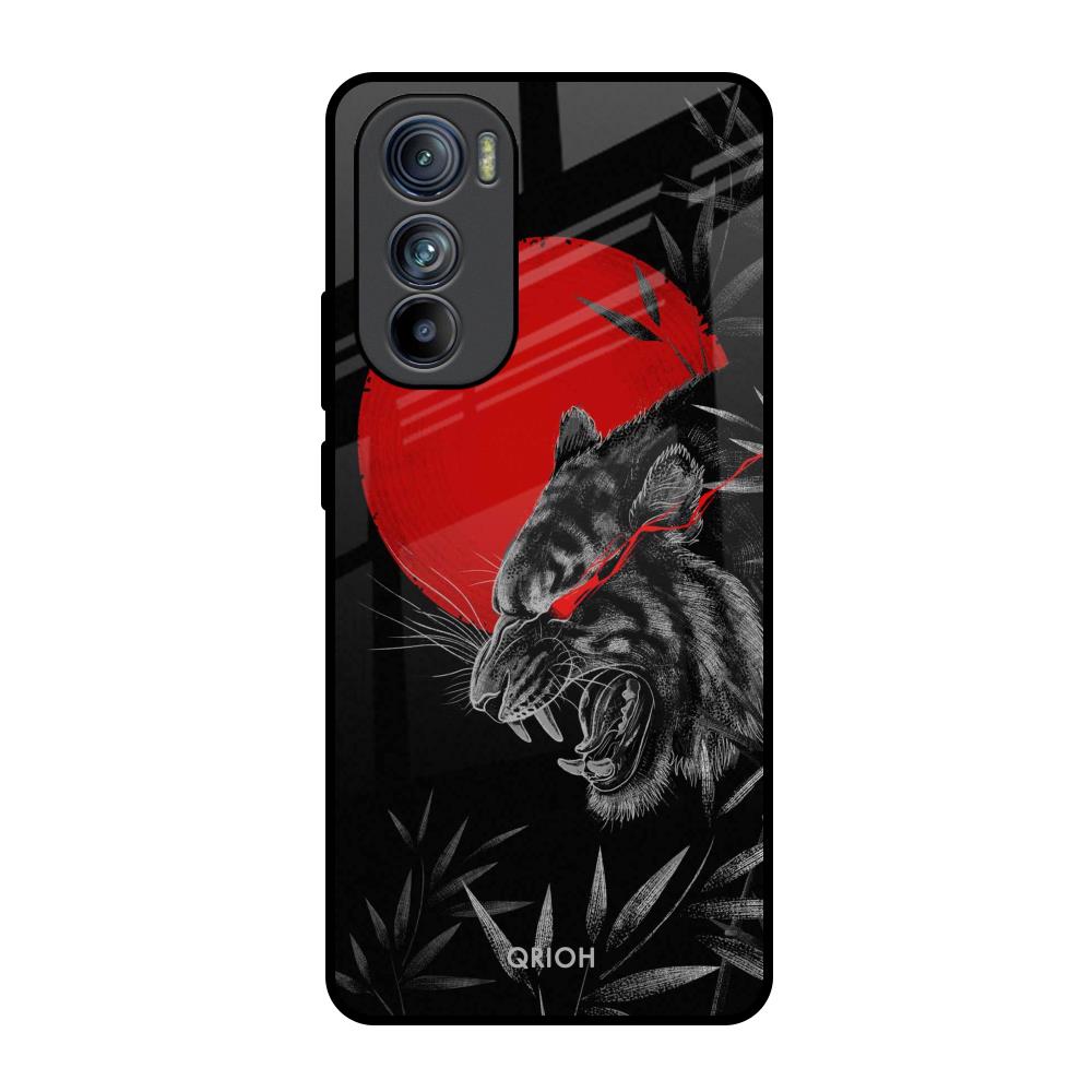 Red Moon Tiger Motorola Edge 30 Glass Back Cover Online