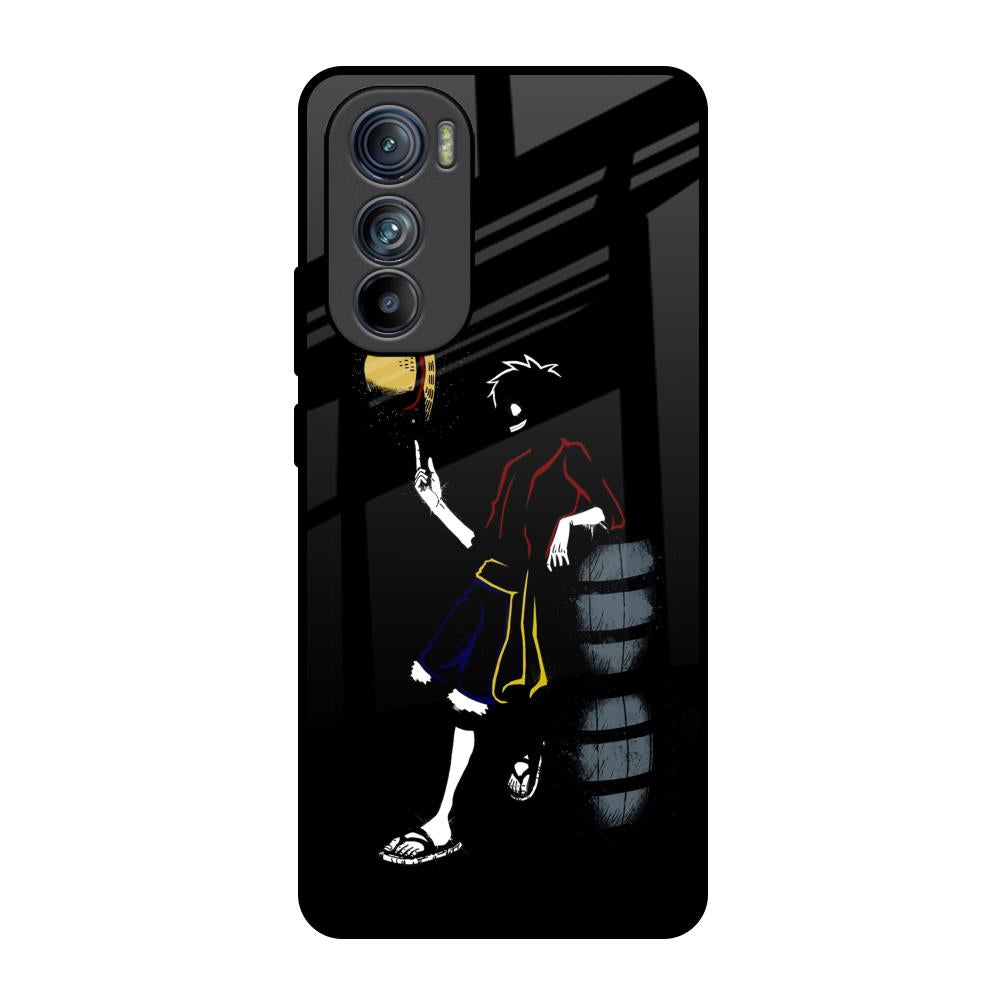 Luffy Line Art Motorola Edge 30 Glass Back Cover Online