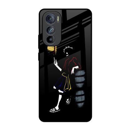 Luffy Line Art Motorola Edge 30 Glass Back Cover Online