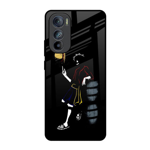 Luffy Line Art Motorola Edge 30 Glass Back Cover Online