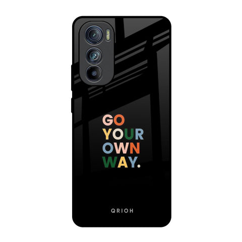 Go Your Own Way Motorola Edge 30 Glass Back Cover Online