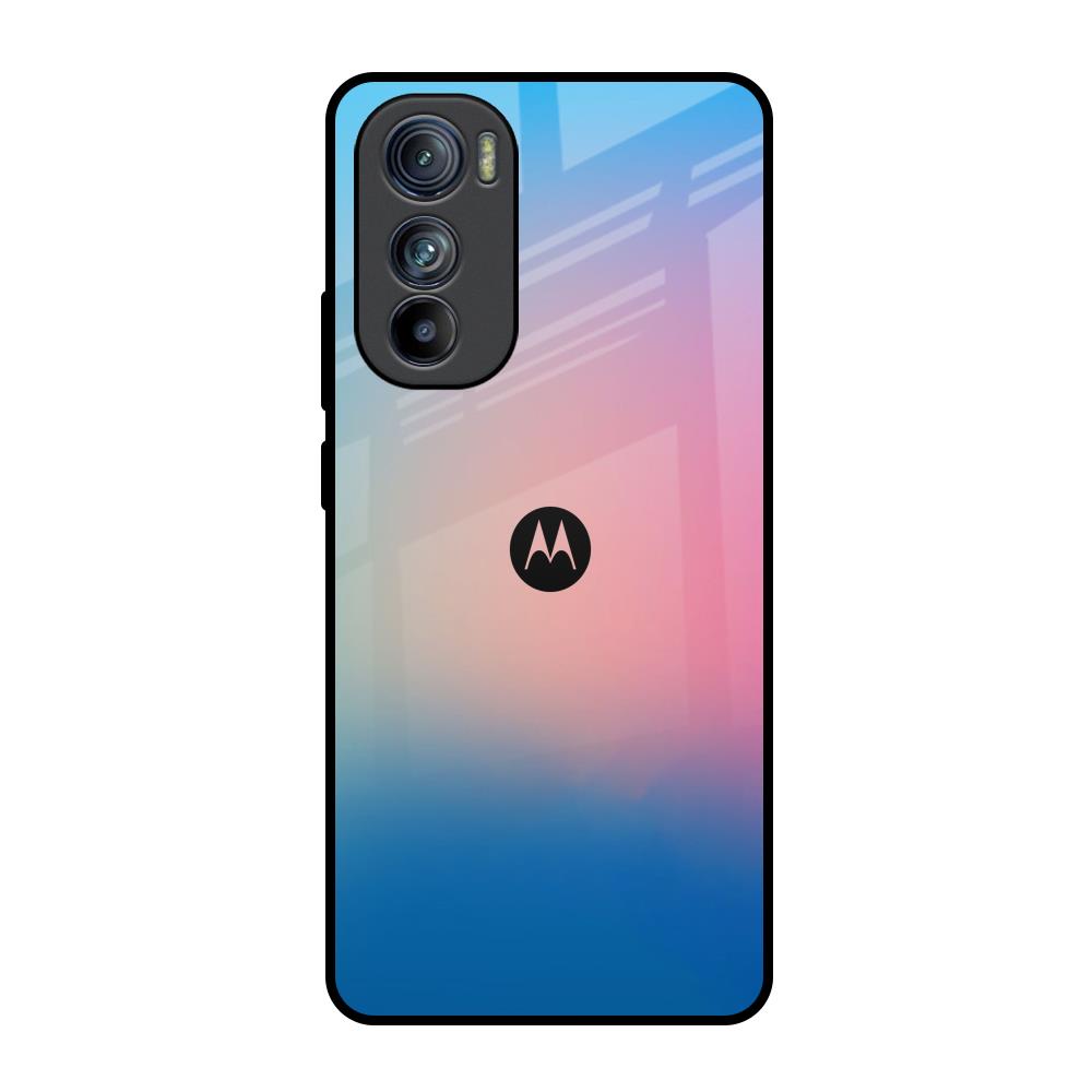 Blue & Pink Ombre Motorola Edge 30  Glass Back Cover Online