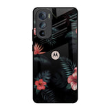 Tropical Art Flower Motorola Edge 30  Glass Back Cover Online