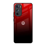 Maroon Faded Motorola Edge 30  Glass Back Cover Online
