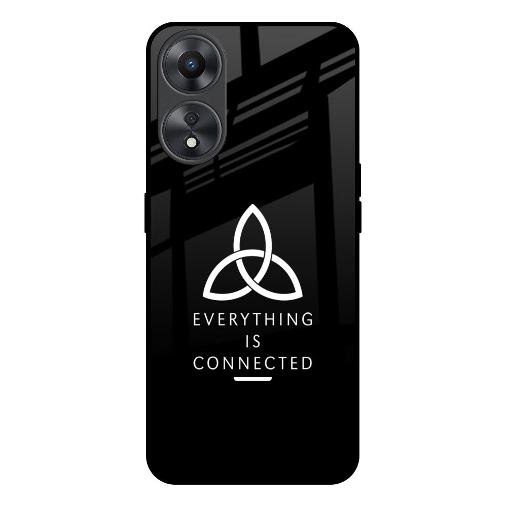 Everything Is Connected Oppo A58 5G Glass Back Cover Online
