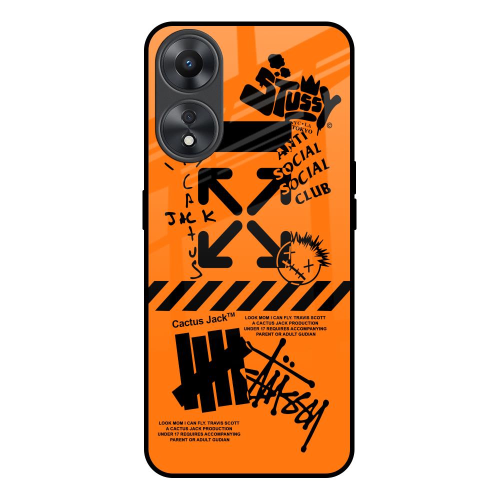 Anti Social Club Oppo A58 5G Glass Back Cover Online