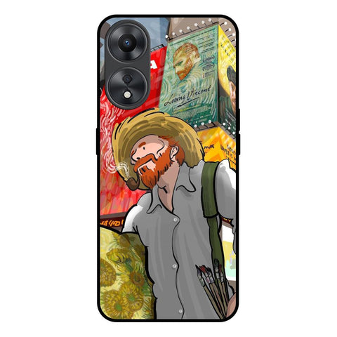Loving Vincent Oppo A58 5G Glass Back Cover Online
