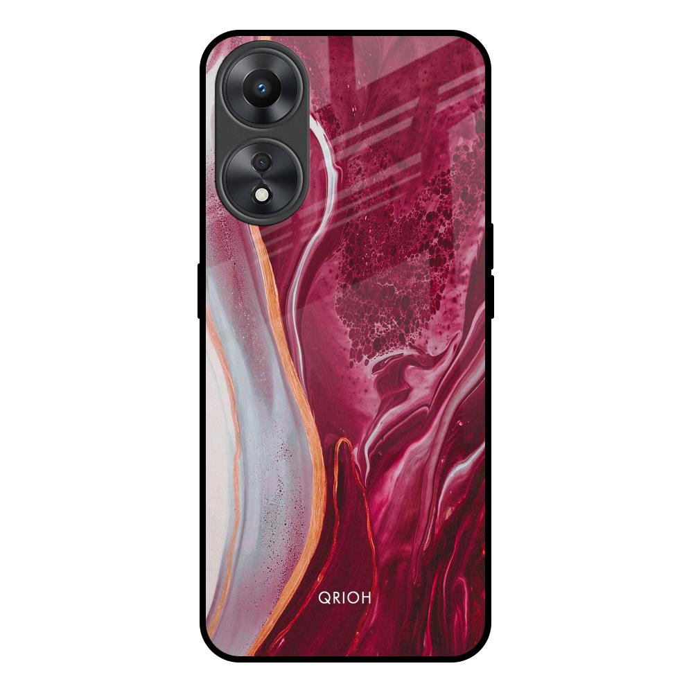 Crimson Ruby Oppo A58 5G Glass Back Cover Online