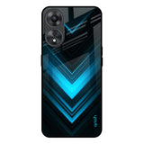 Vertical Blue Arrow Oppo A58 5G Glass Back Cover Online