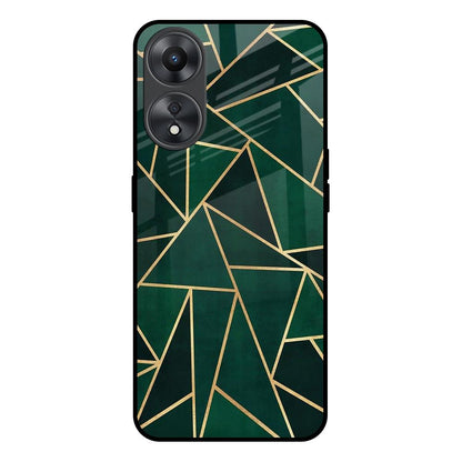 Abstract Green Oppo A58 5G Glass Back Cover Online