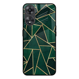 Abstract Green Oppo A58 5G Glass Back Cover Online