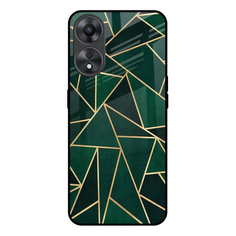 Abstract Green Oppo A58 5G Glass Back Cover Online