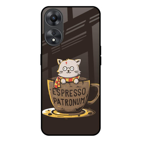Tea With Kitty Oppo A58 5G Glass Back Cover Online