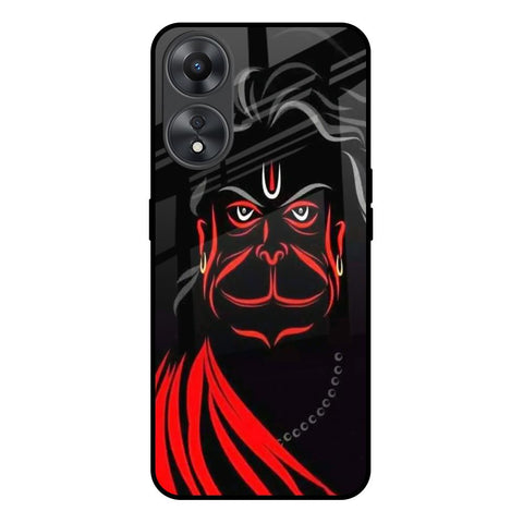 Lord Hanuman Oppo A58 5G Glass Back Cover Online