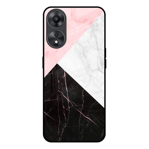 Marble Collage Art Oppo A58 5G Glass Back Cover Online