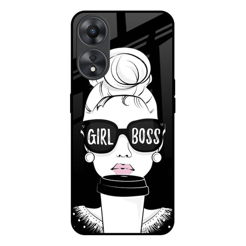 Girl Boss Oppo A58 5G Glass Back Cover Online