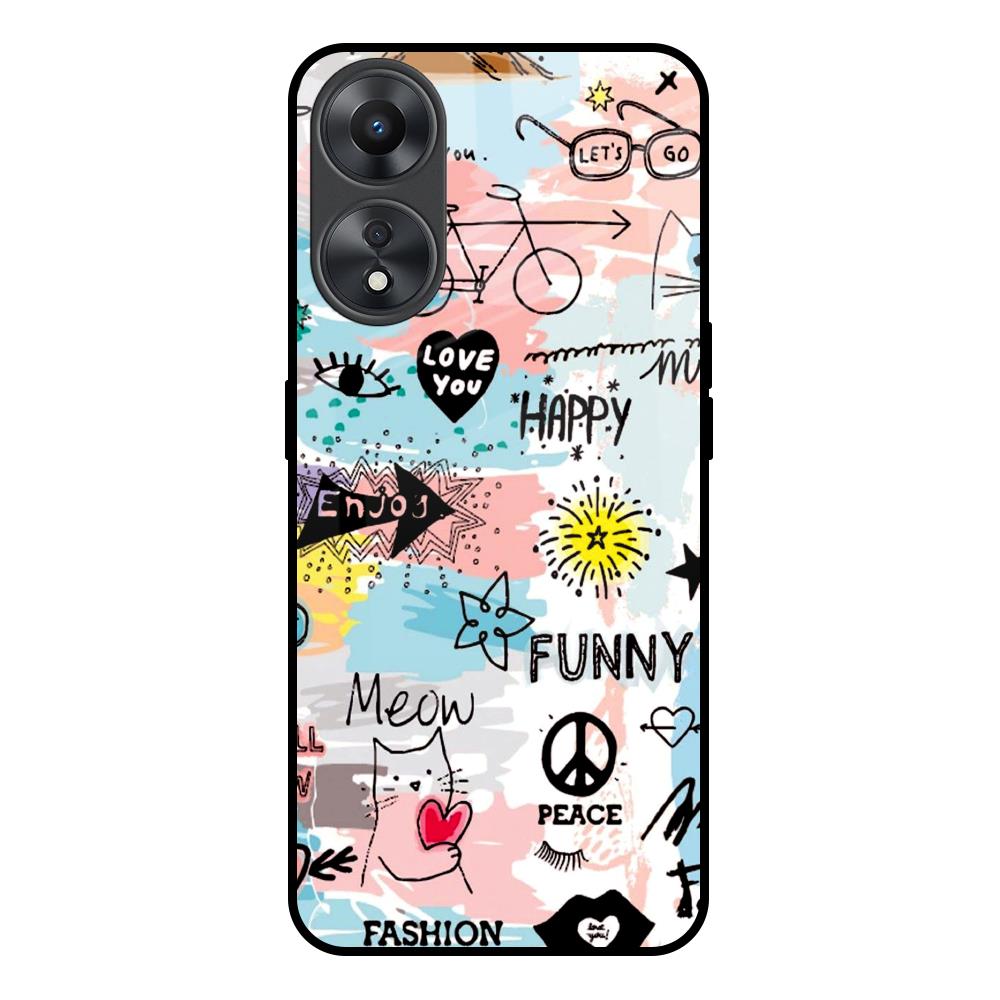 Just For You Oppo A58 5G Glass Back Cover Online