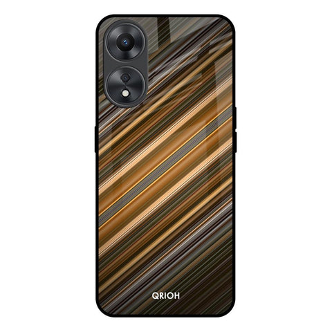 Diagonal Slash Pattern Oppo A58 5G Glass Back Cover Online