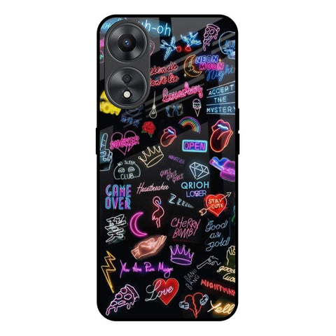 Accept The Mystery Oppo A58 5G Glass Back Cover Online