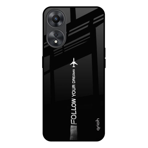 Follow Your Dreams Oppo A58 5G Glass Back Cover Online