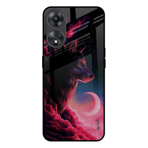 Moon Wolf Oppo A58 5G Glass Back Cover Online