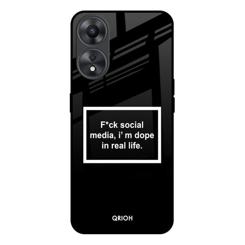 Dope In Life Oppo A58 5G Glass Back Cover Online