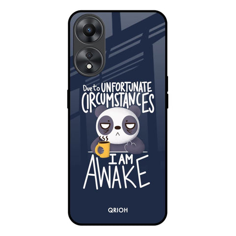Struggling Panda Oppo A58 5G Glass Back Cover Online