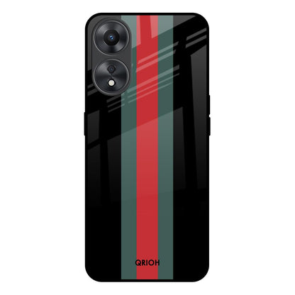 Vertical Stripes Oppo A58 5G Glass Back Cover Online